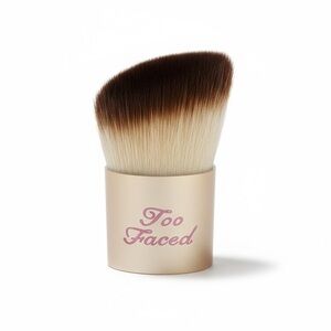 VHTF: new Too Faced ㋛ Contour Buki Teddy Bear Kabuki Powder Brush ㋛ Gold Pink ㋛